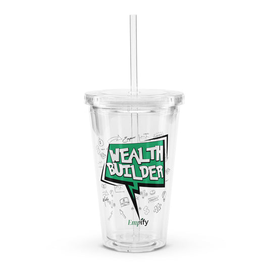 WB Clear Plastic Tumbler