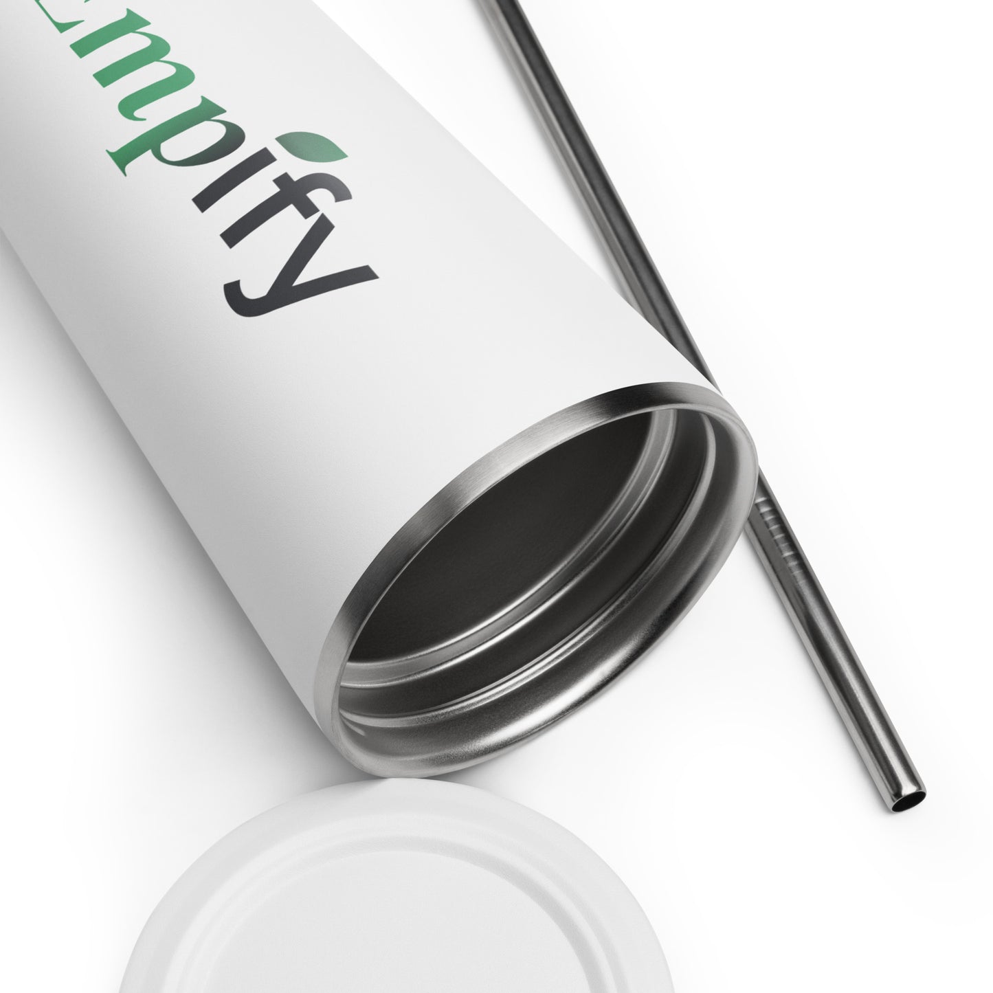 Empify Insulated Tumbler with a straw