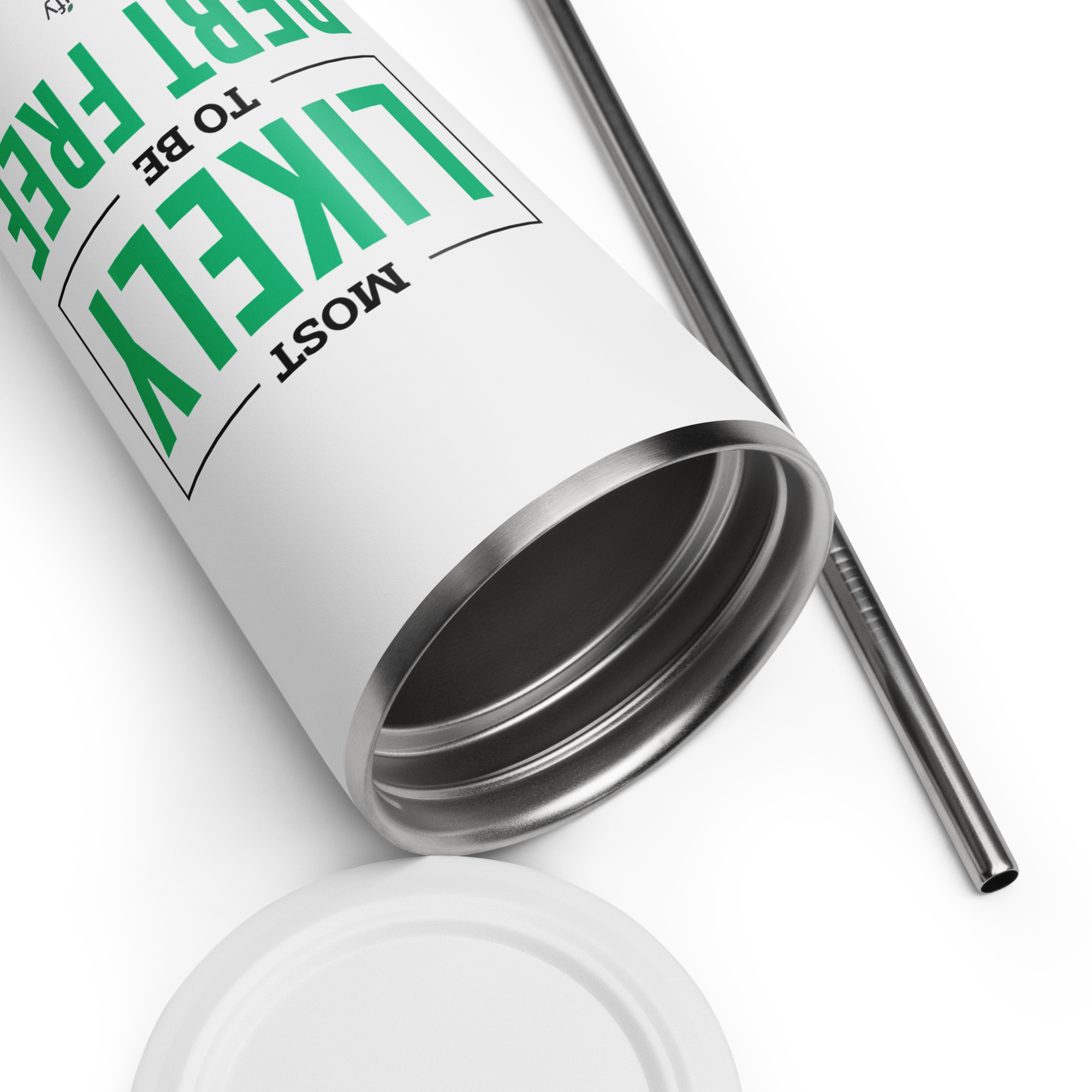 Most Likely to be Debt Free Insulated Tumbler with Straw