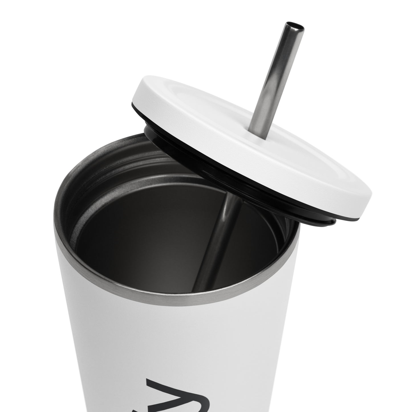 Empify Insulated Tumbler with a straw