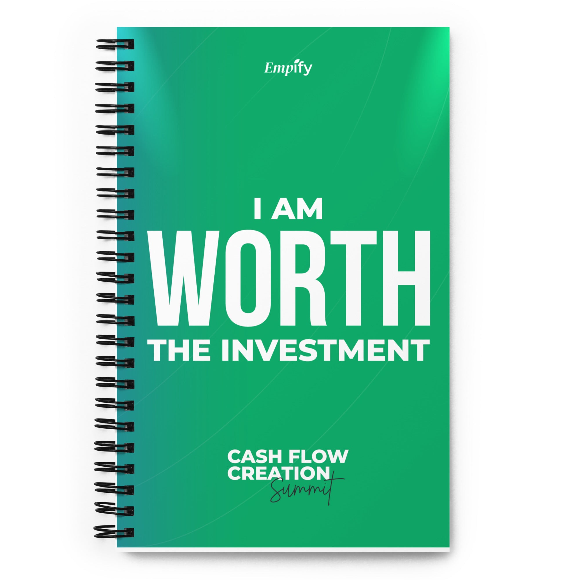 I Am Worth The Investment Spiral Notebook