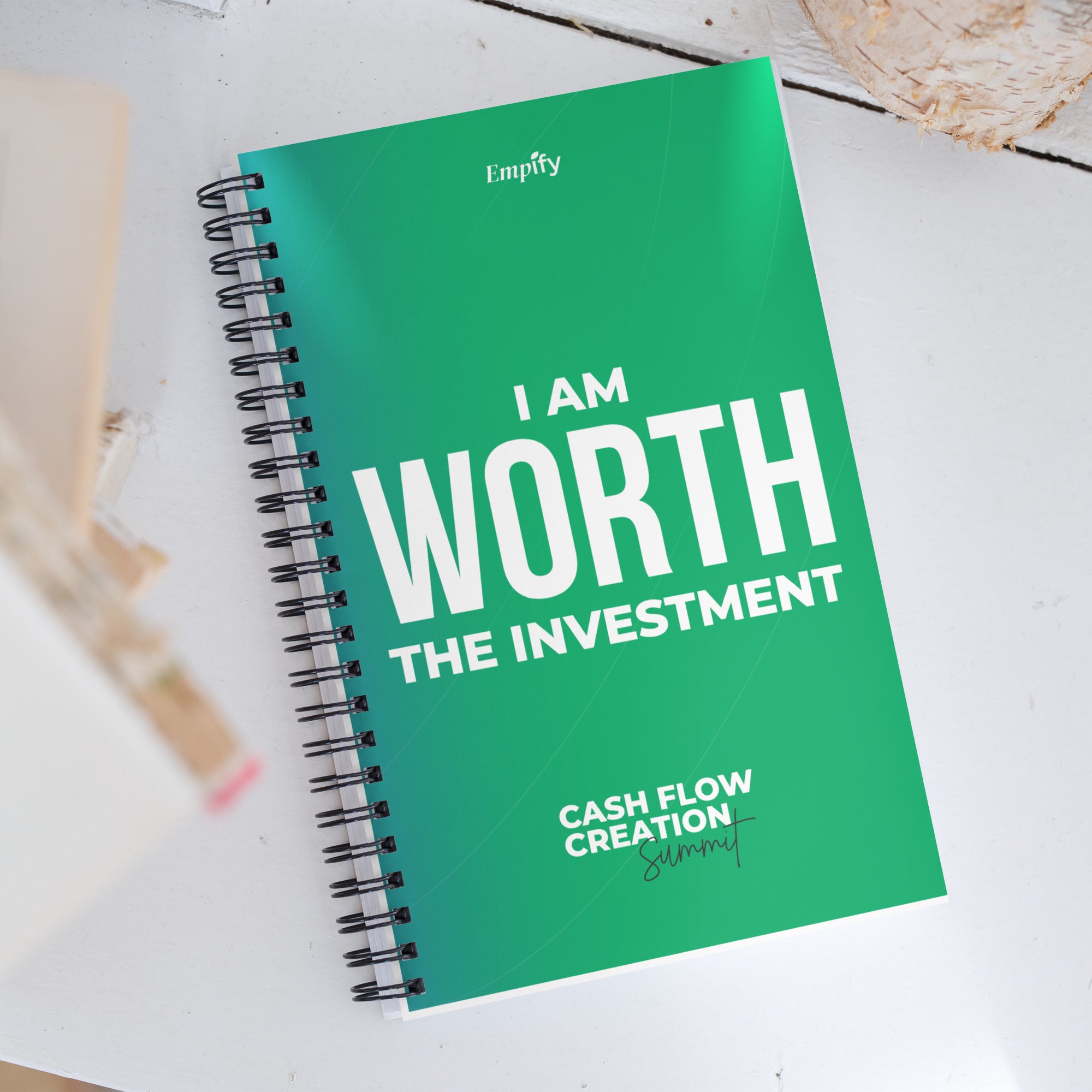I Am Worth The Investment Spiral Notebook
