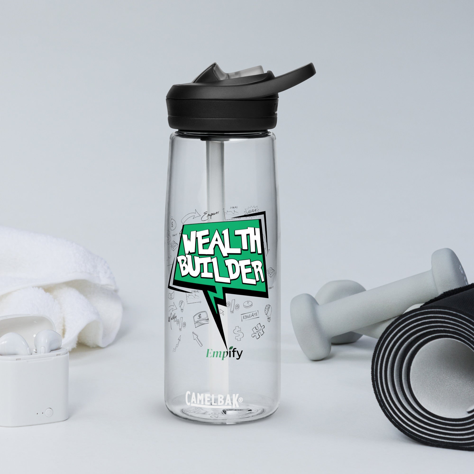 Wealth Builder Sports Water Bottle