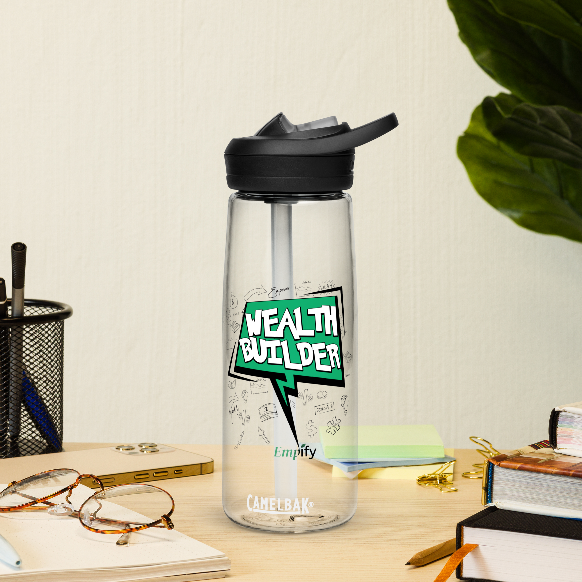 Wealth Builder Sports Water Bottle