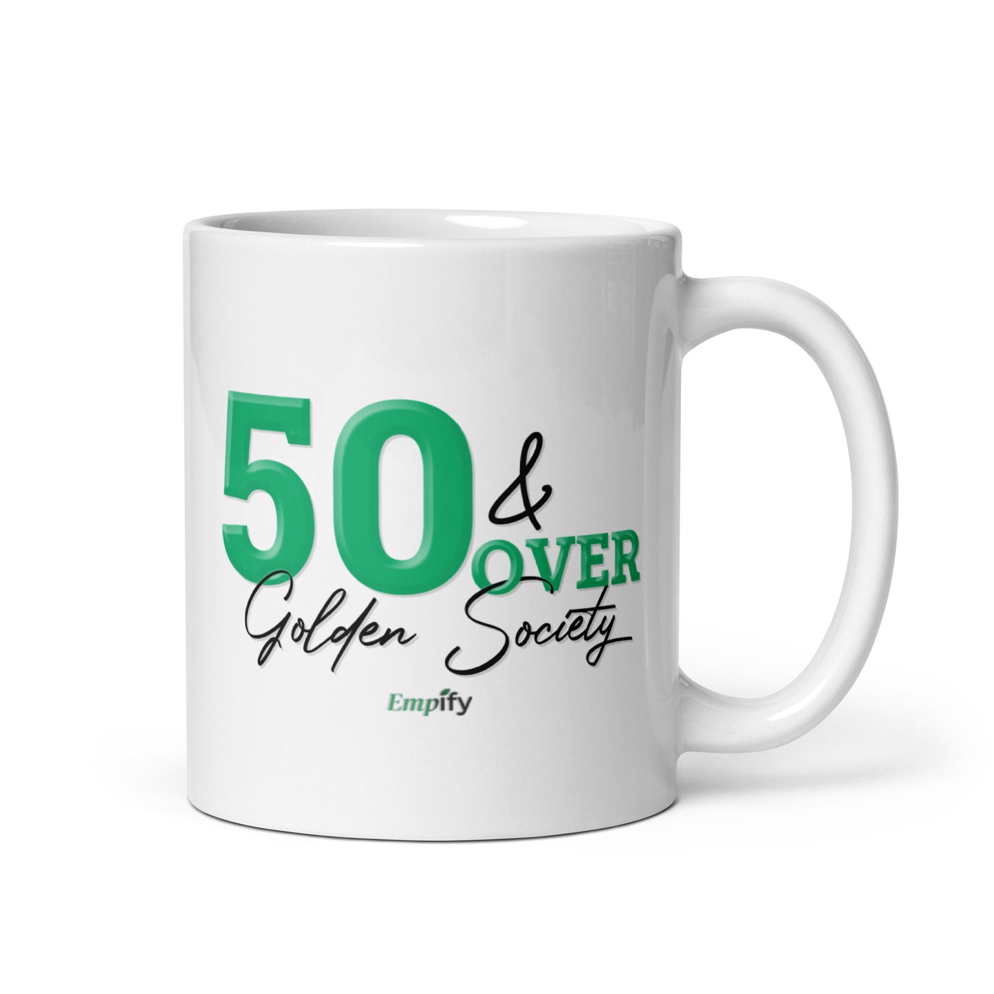 50 & Over Golden Society Mug