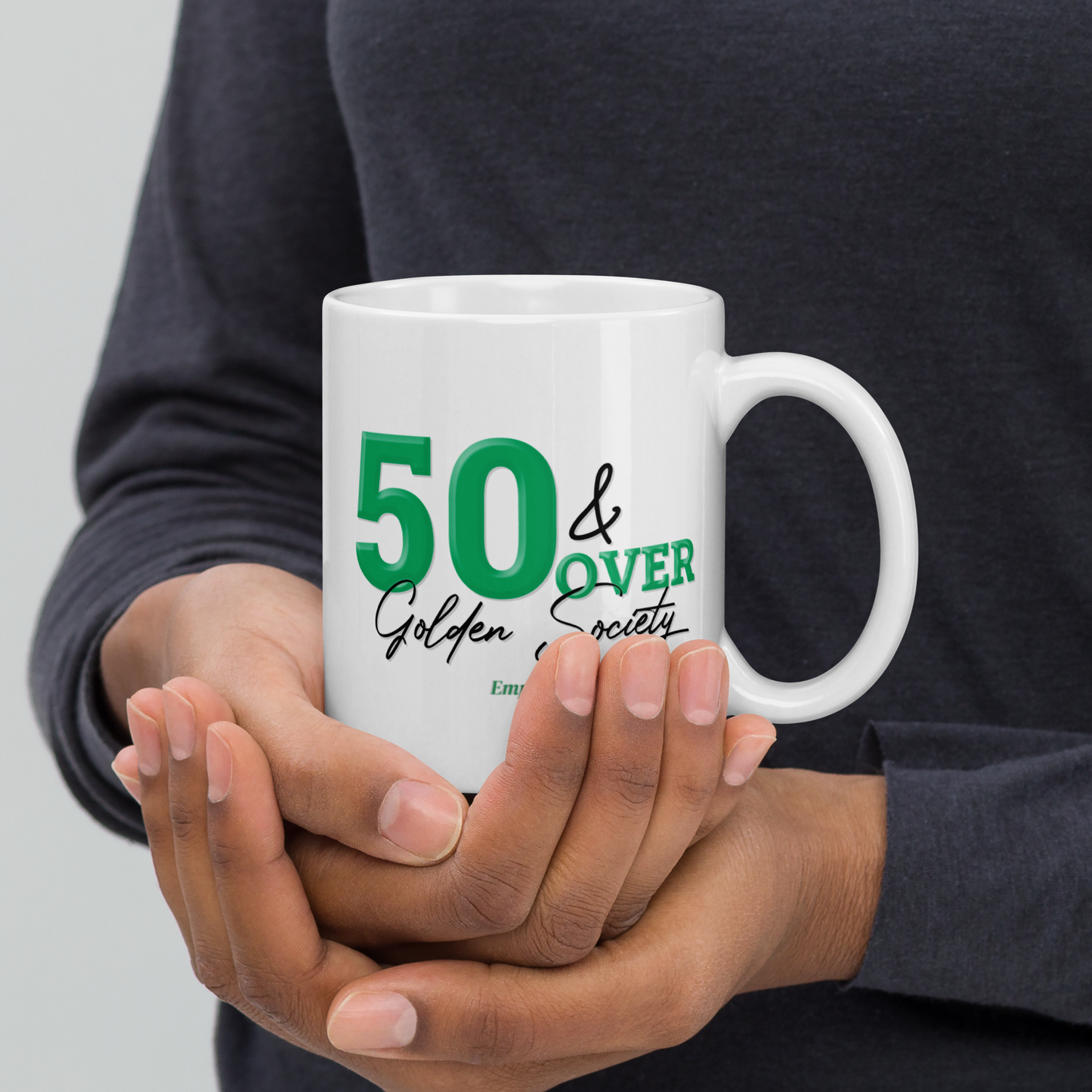 50 & Over Golden Society Mug