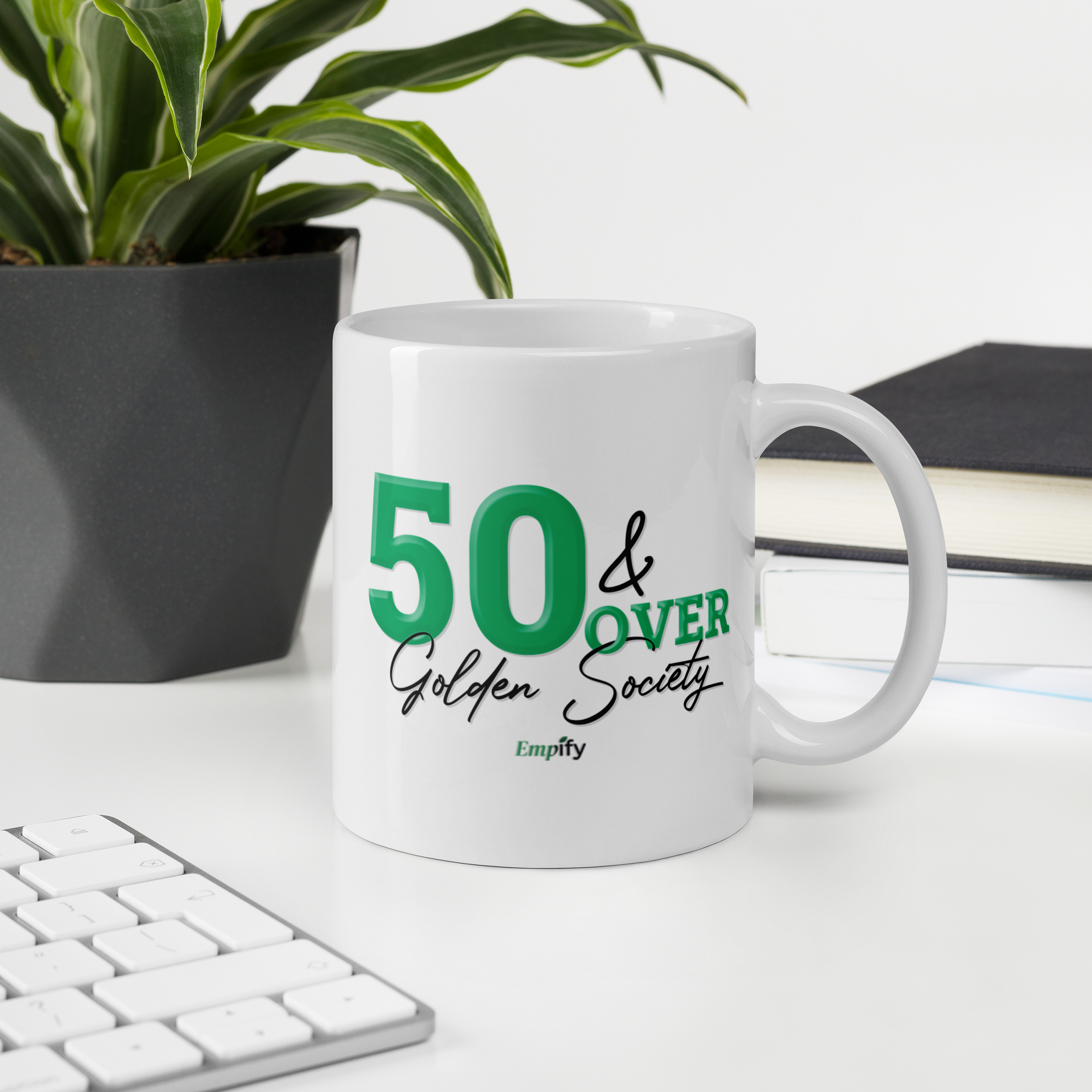 50 & Over Golden Society Mug
