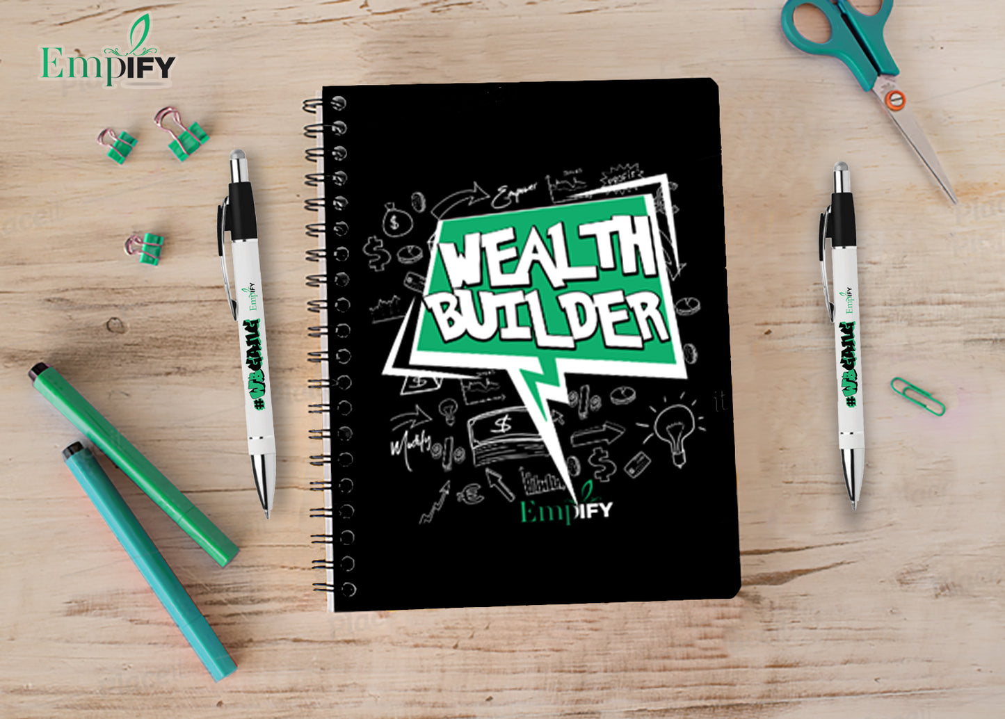 Wealth Builder Notebook & #WBGang Pen